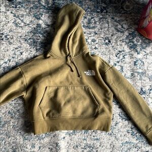 The North Face Green “Walls are meant for climbing” sweatshirt hoody